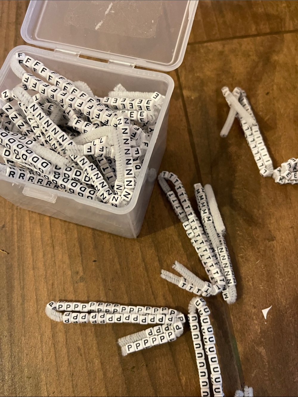 Homeschool LETTER BEADS 1/4” -TONS OF THEM